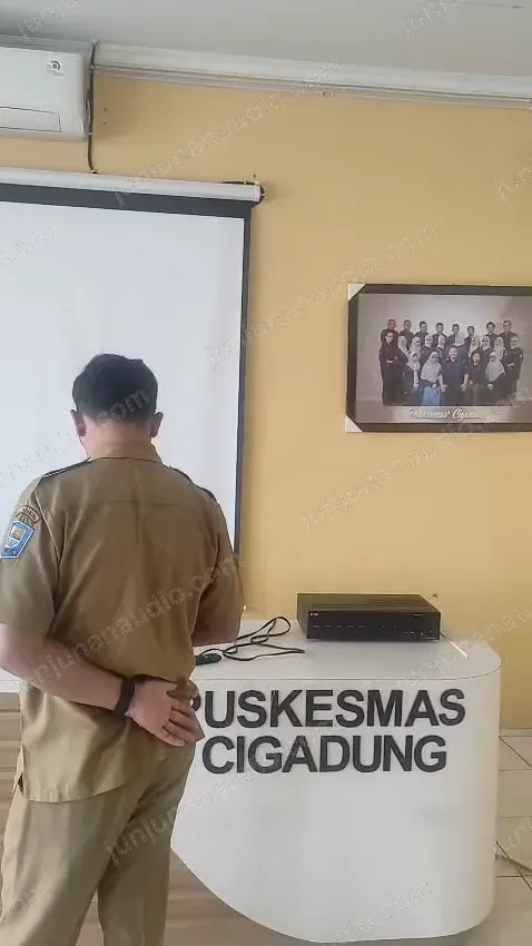 Cuplikan video instalasi audio Puskesmas Cigadung 01